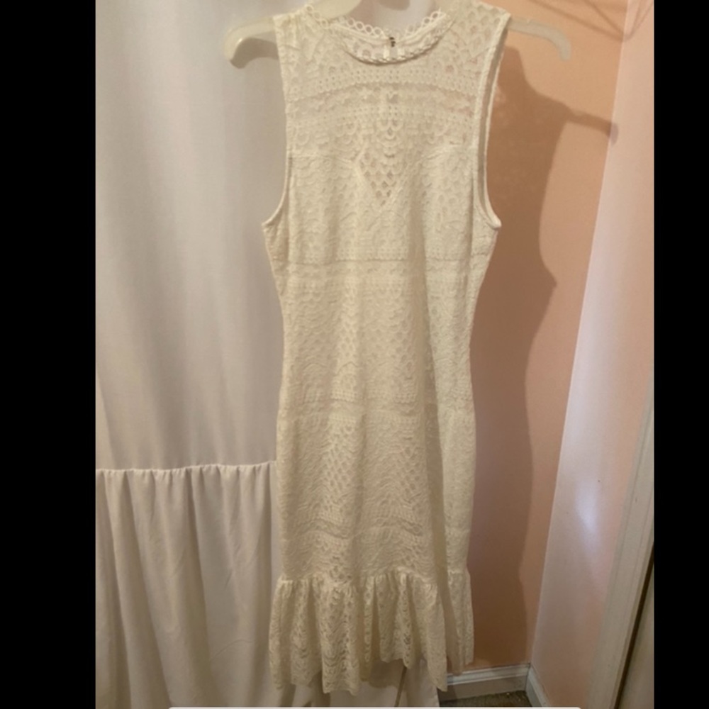White lace dress